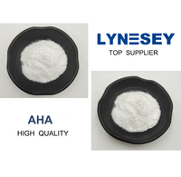 Poudre d'acide alpha-hydroxy AHA de matière première de soins de la peau d'acide de fruit naturel de haute qualité