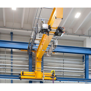 מנוף זרוע נייד חשמלי לתלייה על קיר לבנייה, במצב חדש, עם רכיבים מרכזיים: מנוע ומסבים - Product Image 5