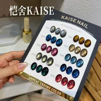 KAISE Kit de 10 Gels Ongles Effet Œil de Chat Multicolores 2026 Nouvelle Collection Haute Qualité Tendance Non Toxique Gel UV pour Salon de Manucure Vente en Gros ODM/OEM