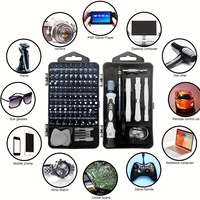 Nouvel ensemble d'outils de démontage multifonctionnel 115-en-1 pour ordinateurs et téléphones portables, avec tournevis, pincettes et ventouse, pour la vente en gros transfrontalière