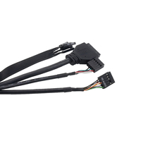 USB de la computadora del Panel frontal Cable de extensión 1 a 2 puertos USB 2,0 USB 3,0 placa base extensor de Cable PCB placa de circuito