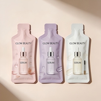 Sachets miniatures recyclables en aluminium thermoscellable pour échantillons cosmétiques, crème et lotion de soin en plastique, forme personnalisée