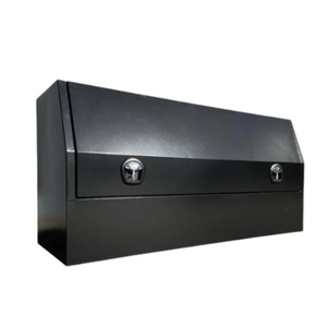 Caja de Herramientas Herui HR-700 de Apertura Lateral, Recubierta de Polvo Negro, de Aluminio, Completamente Abrible, para Plataforma de Camioneta - Product Image 5