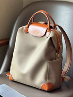 Sac à dos imperméable en nylon pour femme avec fermeture éclair, sac d'ordinateur durable en polyester pour les trajets quotidiens, grande capacité, sac d'affaires pour les voyages