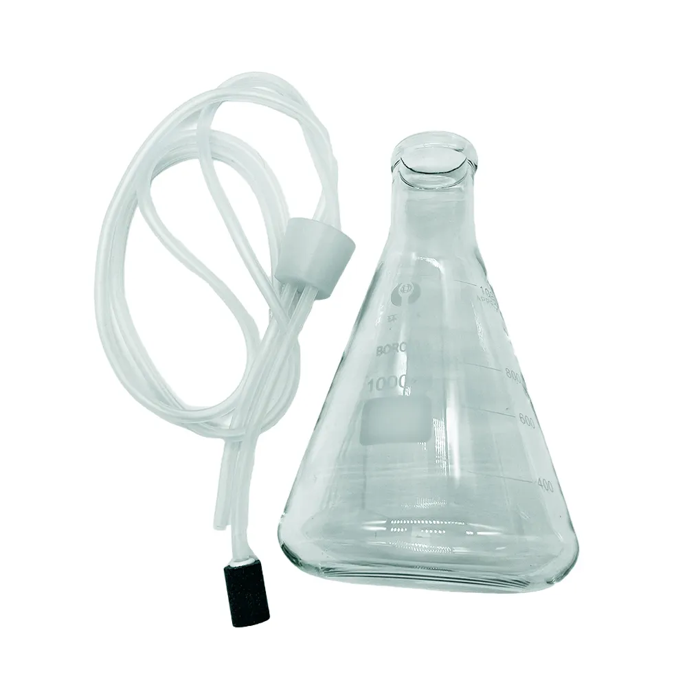 Kulak izolasyonu ile stetoskop ile su için ozon cam şişe