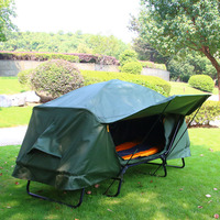 Tente de camping au sol chaude avec protection double couche contre la pluie pour le camping et la pêche en plein air