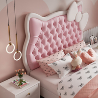 Meubles de chambre à coucher de luxe, lits queen, matrimonial, king size, cadre de lit rembourré, lit simple Kitty, lit pour enfants pour filles