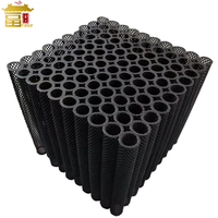 Ensemble de tubes filtrants en plastique, média de Bio-Filtration, média de Bio-bloc HDPE pour usine de traitement des eaux usées MBBR