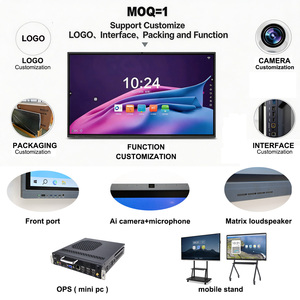 Pantalla Táctil Inteligente Multitáctil <span class=keywords><strong>de</strong></span> 55 65 75 85 86 Pulgadas, Pantalla Multitáctil <span class=keywords><strong>de</strong></span> 20/40 Puntos, Pizarra Interactiva 4K para Educación en el Aula - Product Image 4