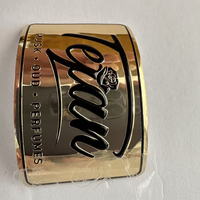 Étiquettes métalliques adhésives personnalisées, étiquettes gaufrées et gaufrées pour bouteilles de parfum et bocaux à bougies