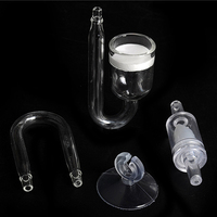 Diffuseur d'atomiseur de CO2 en verre cristal pour aquarium, pour système de cylindre de CO2 pour aquarium planté - Vente en gros
