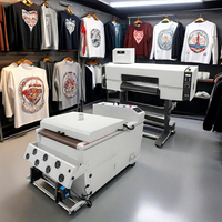 Mesin Cetak Inkjet LINKO Wholesale A1 DTF Printer dengan Dual Print Head I3200 Roll to Roll dan Powder Shaker untuk Kaos dan Stiker