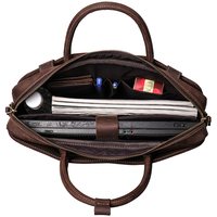 Sacs à main en cuir véritable de haute qualité, sacoches d'affaires pour hommes en cuir de vachette Crazy Horse de luxe