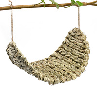 LUOYING GARDEN OUTDOOR COLLECTION Balançoire suspendue pour perroquet style naturel, accessoires pour oiseaux, pendentif artificiel pour cour