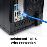 Câble Ethernet Gigabit RJ45 blindé UNIEAN Cat.6A F/UTP 28AWG pour la maison/centre de données