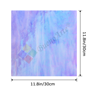 30x30cm Iridized Stained Glass Sheet-Water Resistant-Variety Color-Tiffany Glass <strong>Mosaic</strong> for DIY Art Hobby and Room - Product Image 2