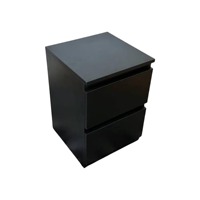 Table de chevet en MDF durable avec compartiment caché, charnières à fermeture douce et serrure de rangement sécurisée intégrée