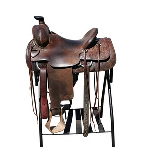 Selle de cheval en cuir véritable et bois de bambou, tapis de cheval absorbant la transpiration, très confortable, écologique, durable et respirant - Product Image 3