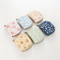 Porte-cartes personnalisé avec fermeture éclair, mini porte-monnaie portable, pochette de rangement pour cartes et pièces de monnaie avec logo et motif personnalisés OEM pour femmes
