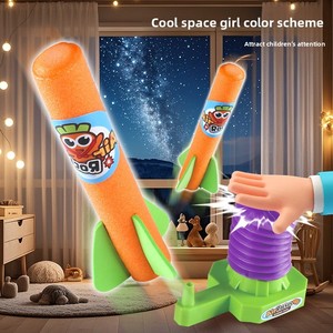 Lanceur de radis interactif pour enfants, jouet éducatif d'extérieur en caoutchouc, à lancer de la main au pied, pour 14 ans et plus, avec effets d'explosion - Product Image 4