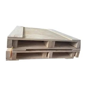 Desain kustom kayu lapis tunggal palet kayu kemasan logistik untuk penjualan ekspor