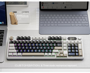 Redwingy Attack Shark X98PRO RGB TFT pantalla tres modos RGB inalámbrico 2,4G BT Junta de Intercambio en caliente Teclado mecánico para juegos - Product Image 6