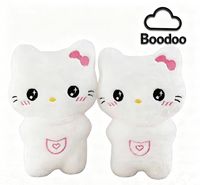 Boneka Hewan Lucu Merek Boodoo Ukuran 8 Inci, Boneka Kelinci Kawaii Isi Kapas PP Super Lembut, Custom untuk Menghilangkan Stres