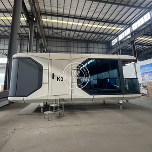 2025 Camping Capsule Villas <span class=keywords><strong>Maison</strong></span> Prefabriquee Casas Préfabriqué Cadas Modernas Cabine Kit Préfabriqué Modulaire Petite <span class=keywords><strong>Maison</strong></span> Préfabriquée - Product Image 2