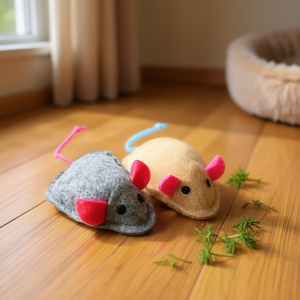 Jouet pour chat en feutre Yommy, 17 cm, jouet interactif pour animaux de compagnie - Product Image 3