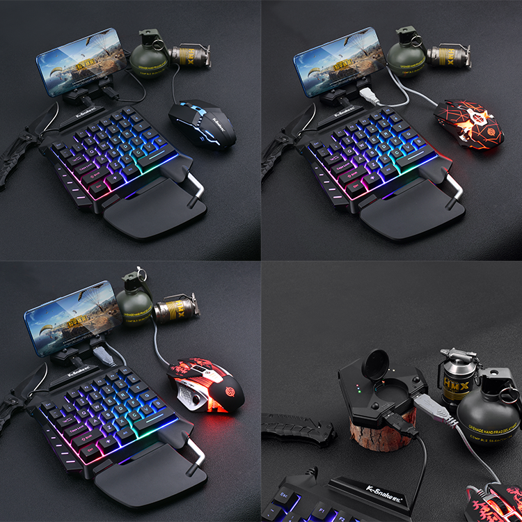 Amazon Best Choice Comfortable G92 Mechanical Single handed Game Keyboard Combo