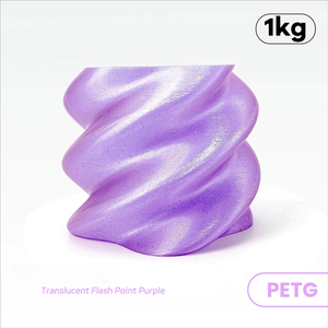 เส้นใย PETG แบบมีประกายโปร่งแสง สวยงาม ใช้งานร่วมกับการพิมพ์ความเร็วสูงของ Bambu Lab น้ำหนัก 1 กก. - Product Image 1