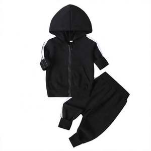 Conjunto Deportivo Informal de 2 Piezas para Niños, 100% Algodón, Sudadera con Capucha y Cremallera, Pantalones Deportivos, para Niños y Niñas, Novedad de 2023 - Product Image 3