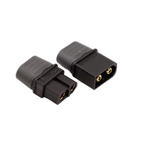 Conector XT60H-M Macho y XT60H-F Hembra, Adaptador de 2 Pines Chapado en Oro, Conector de Motor XT60H Negro para Vehículos Eléctricos y Scooters Eléctricos