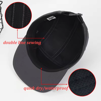 Casquette de sport en nylon à cinq panneaux, imperméable, avec logo personnalisé, pour la course à pied, type snapback, casquette de baseball, casquettes et chapeaux à 5 panneaux