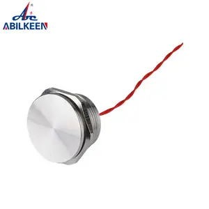 Pushbutton Waterproof Led Light Piezo Switch IP68 Piezo Swith 30mm Flat/Concave/Chamfer NO/NC Pushbutton Switch Aluminum Anodized Switch