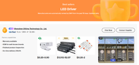 Fuente de Alimentación LED de Voltaje Constante ETL DC12V 24V 30W-300W, Triac 0-10V 1-10V, Potenciómetro 10V PWM (5 en 1), Controlador LED de 100W 200W