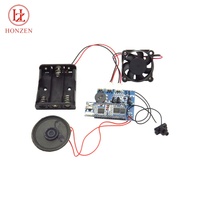 Reproductor de Música MP3 Recargable USB con Sensor de Movimiento PIR Programable y Ventilador DC para Publicidad, Superventas
