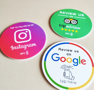 Chất lượng cao không thấm nước <span class=keywords><strong>NFC</strong></span> Bảng menu <span class=keywords><strong>Sticker</strong></span> 13.56MHz tùy chỉnh mã QR Thẻ <span class=keywords><strong>NFC</strong></span> - Product Image 1