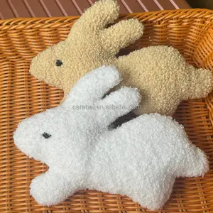 Neues Design Kaninchen-Plüschpuppe Ostern handgefertigt flauschig niedlich beruhigen Angstlinderung Komfort gefülltes Tier Hase Spielzeug Neugeborenes Geschenk