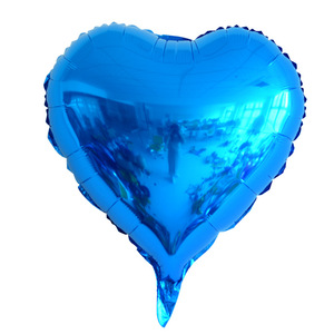 Ballons en aluminium en forme de cœur de 18 pouces, couleur unie, ballons en forme de cœur simples pour mariage, Saint-Valentin et décorations de chambre nuptiale - Product Image 5