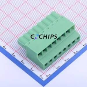 KF2EDGKC-5.0-8P Plug-in Terminal Block P=5mm Connector ( Connector Type: Plug )( Construction: 1x8P )( Pitch: 5mm ) - Product Image 1