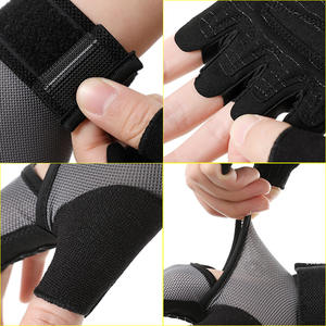 Gants d'entraînement à demi-doigts avec technologie antidérapante et enveloppe de poignet pour des performances sportives améliorées et une stabilité de soutien - Product Image 3