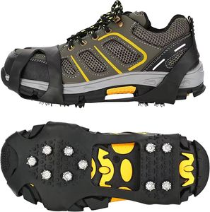 JR Custom Outdoor Anti-Slip Crampons with Manganese Steel 10-Tooth Heel <b>for</b> Mountaineering and Winter <b>Snow</b> <b>Shoe</b> <b>Spikes</b> - Product Image 2