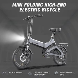 Vélo de ville électrique <span class=keywords><strong>pliant</strong></span> longue portée de belle qualité 25 KM/H 16 pouces Mini vélo électrique gros pneu City Ebike - Product Image 6