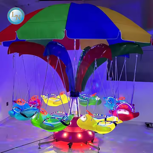 <span class=keywords><strong>Attraction</strong></span> de parc d'attractions pour enfants : Petit avion mécanique rotatif attrayant pour jeux extérieurs - Product Image 6
