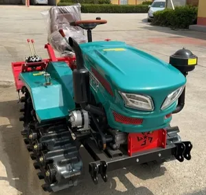 Tractor sobre orugas para vías de tierra seca para fines agrícolas y de labranza