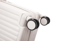Valise de taille cabine personnalisée de 18 pouces Roulette cabine Amovible White Boarding Case Abs Pc Bagage de cabine