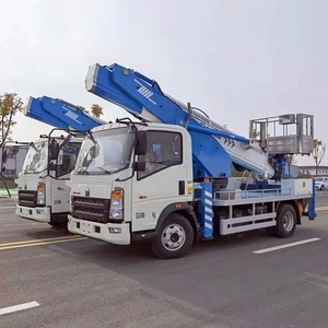 New Aerial Work Platform Truck HOWO 4X2 Truck Mounted Aerial Work Platform for Sale - Product Image 1