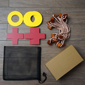 Gioco Gigante di Tris <span class=keywords><strong>da</strong></span> Giardino Premium Portatile per Famiglie, Divertimento Istantaneo per il Cortile, Giocattoli <span class=keywords><strong>da</strong></span> Esterno - Product Image 6