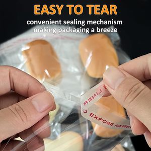 Sacs BOPP auto-scellants de qualité alimentaire, 100 pièces, 5x5 pouces, transparents, thermoscellables, refermables, pour emballer des cadeaux, des bonbons, des friandises - Product Image 3